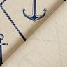Decor Fabric Half Panama classic anchor – natural/navy blue,  thumbnail number 4