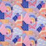 Cotton Poplin Little Creatures Digital Print | Nerida Hansen – coral/blue lilac,  thumbnail number 1