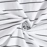 Wide stripes cotton blend – white/black,  thumbnail number 3