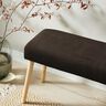 Upholstery Fabric Velvet look – black brown,  thumbnail number 6