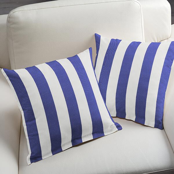 Awning fabric stripey Toldo – white/royal blue,  image number 4