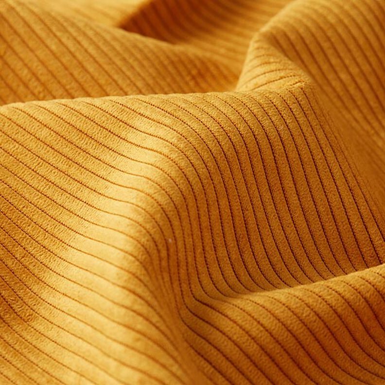 Upholstery Fabric Cord-Look Fjord – curry yellow,  image number 2