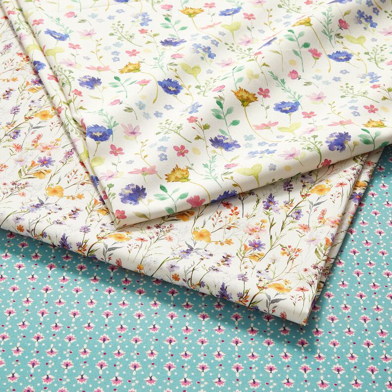 Cotton Poplin small ornaments – mint/pastel purple – mint/pastel violet, image number 5