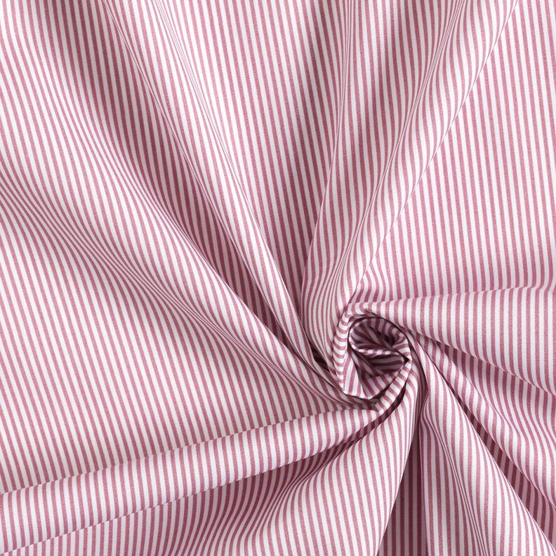 Cotton Poplin Mini stripes – hollyhock/white,  image number 3