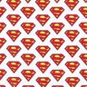 Cotton Poplin Superman logo Licensed Fabric | DC Comics – white,  thumbnail number 1
