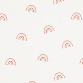 GOTS Cotton Jersey delicate rainbows Digital Print – ivory, 