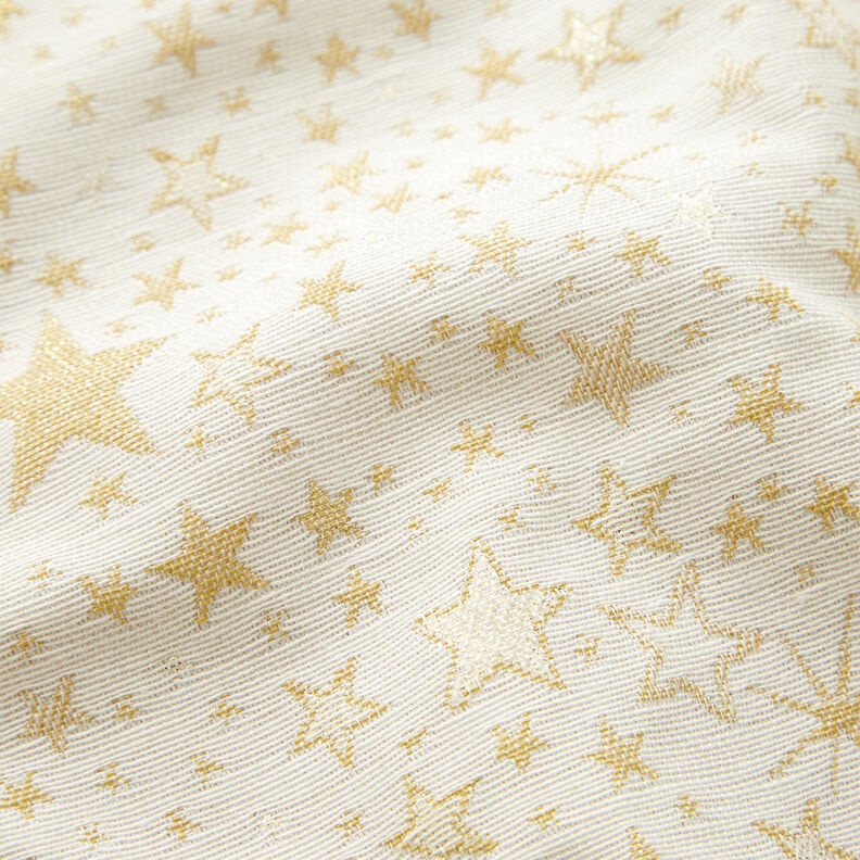 Decor Fabric Jacquard Lurex sea of stars – light beige/gold, image number 2