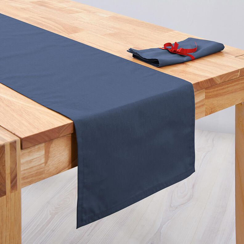 Linen fabric Ramie mix medium – blue grey, image number 9