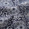 Cotton Cretonne floral mandala – white/midnight blue,  thumbnail number 2