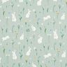 Decor Fabric Half Panama little bunnies – pale mint,  thumbnail number 1