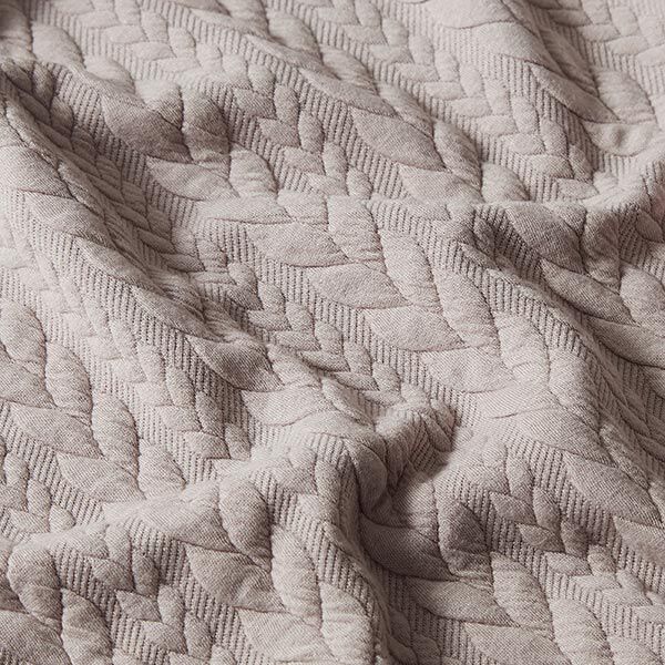 Cabled Cloque Jacquard Jersey – beige,  image number 2