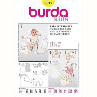 Baby Accessories, Burda 9635, 