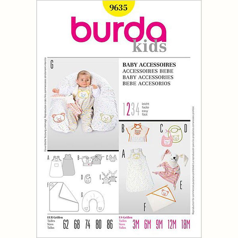 Baby Accessories, Burda 9635,  image number 1
