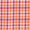 Double Gauze/Muslin Doubleface checked | by Poppy – raspberry/peach orange,  thumbnail number 5