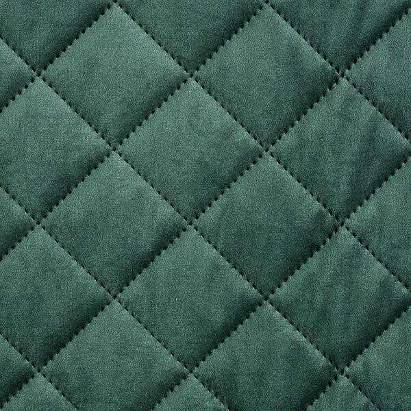 Upholstery Fabric Velvet Quilted Fabric – dark green,  image number 1