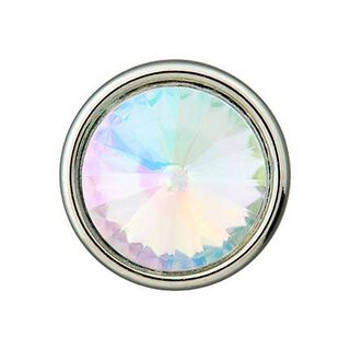 Rhinestone Polyester Shank Button  – colour mix, 