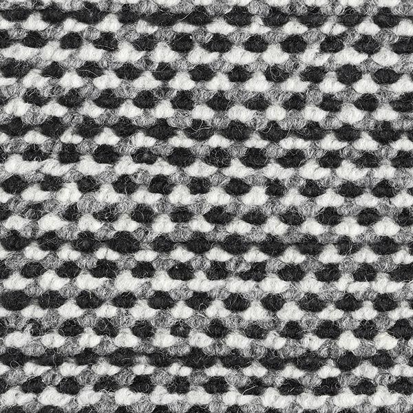 Boucle Knit Nobbly fancy yarn – black/white,  image number 1