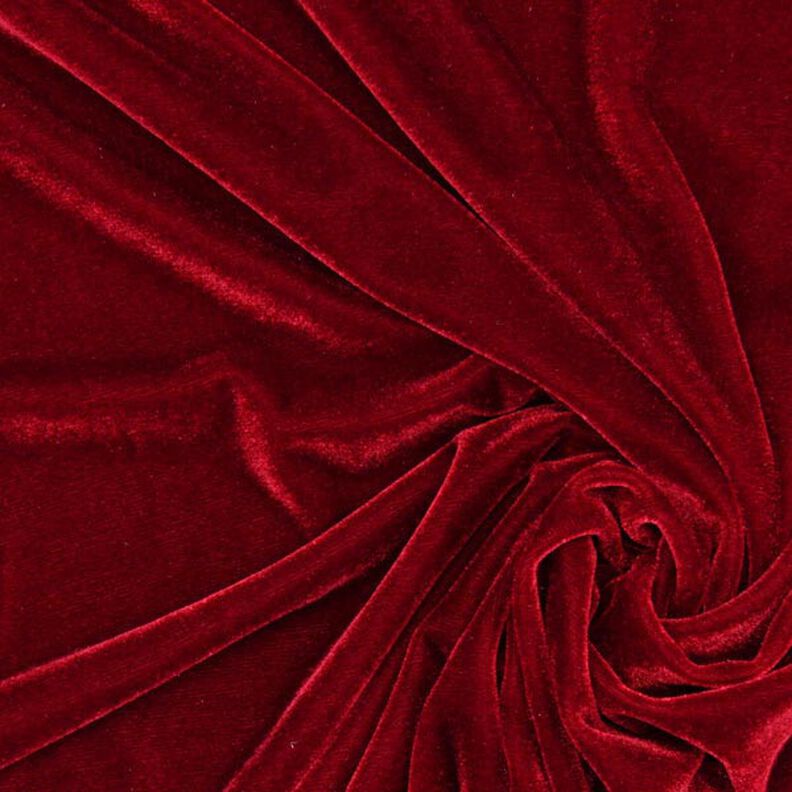 Stretch Velvet – carmine, image number 1