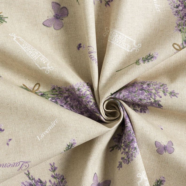 Coated Cotton Lavender bouquet – natural/lavender,  image number 4
