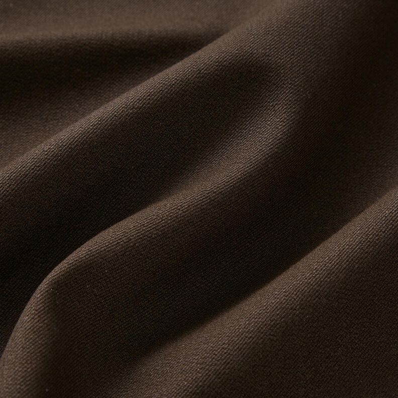 Plain medium stretch trouser fabric – black brown,  image number 2