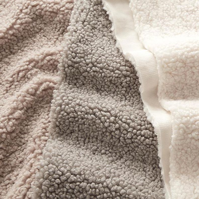 Teddy fur upholstery fabric – light grey,  image number 5