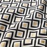 Decor Fabric Jacquard Art Deco Diamonds – offwhite/gold,  thumbnail number 2