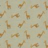Ribbed Jersey Cute giraffes – khaki,  thumbnail number 1