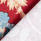 Decor Fabric Canvas Oriental Flower Print – carmine,  thumbnail number 4