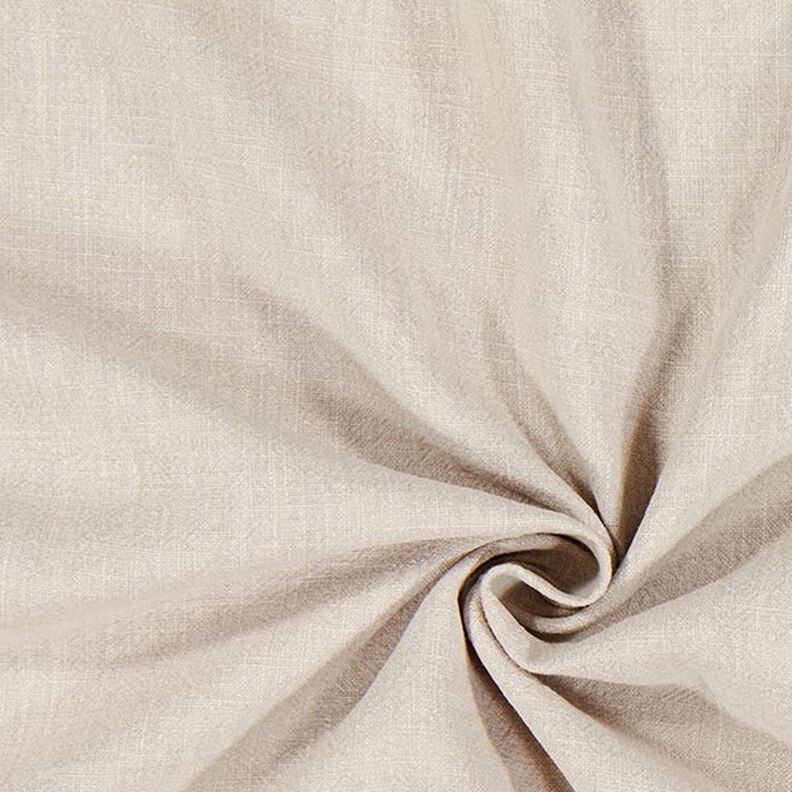 Linen fabric ramie mix stonewashed, heavy quality – light beige,  image number 1