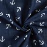 Double Gauze/Muslin Anchor – navy blue/white,  thumbnail number 3