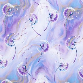 Cotton Jersey Dandelion marble | Glitzerpüppi  – mauve/lilac,  Cotton Jersey Dandelion marble | Glitzerpüppi  – mauve/lilac,