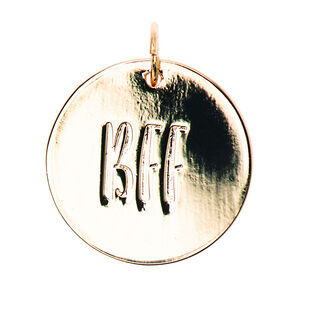 Pendant BFF [Ø17 mm] | Rico Design – gold metallic, 