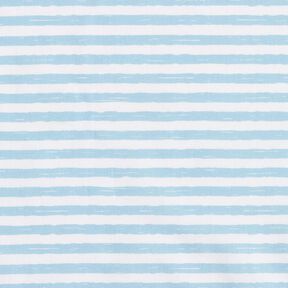 Cotton Cretonne casual stripes – light blue/white, 