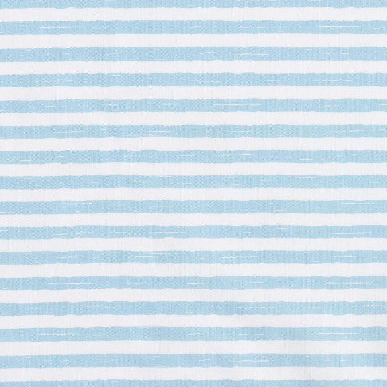 Cotton Cretonne casual stripes – light blue/white, image number 1