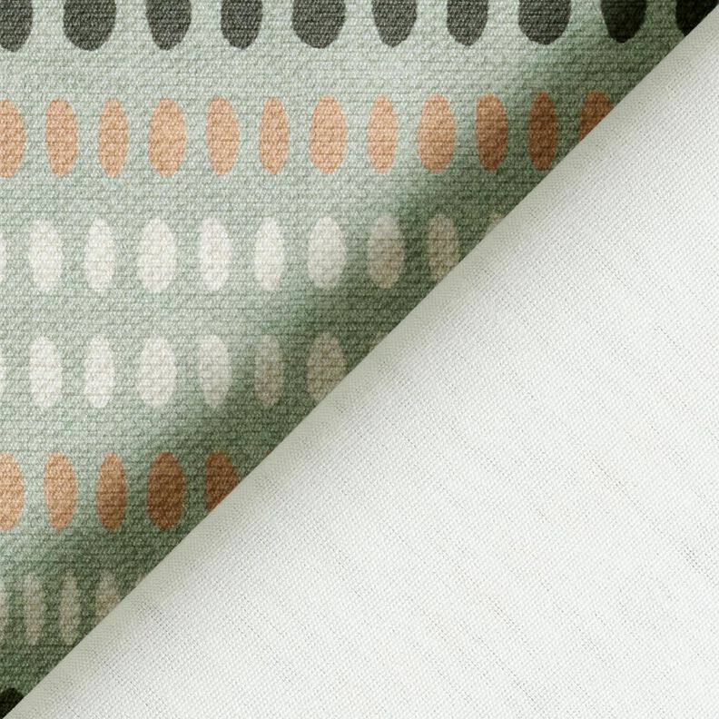 Outdoor Fabric Canvas dots – eucalyptus/light brown,  image number 4