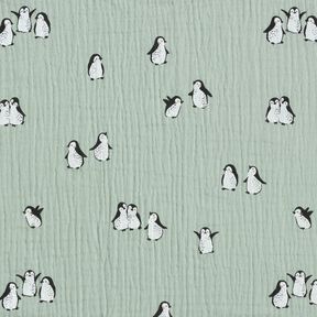 Double Gauze/Muslin happy penguins – reed, 