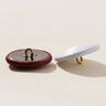 Covered button, Bridal Satin – burgundy,  thumbnail number 2