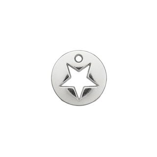 Star Embellishment [ Ø 12 mm ] – silver metallic, 