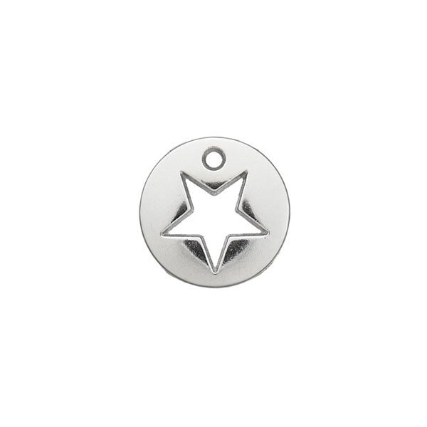 Star Embellishment [ Ø 12 mm ] – silver metallic,  image number 1