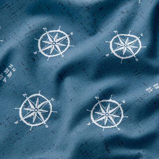 GOTS Cotton Jersey Compass | Tula – denim blue, 