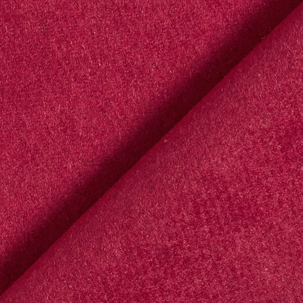 Plain Wool Blend Coating Fabric – dark red,  image number 3