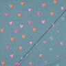 Cotton Jersey neon hearts | by Poppy – dove blue/neon orange,  thumbnail number 4