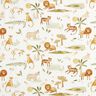 Cotton Poplin jungle animals Digital Print – white/anemone,  thumbnail number 1