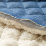 Denim Teddy Quilted Fabric – steel blue,  thumbnail number 6
