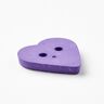 Heart-shaped button [Ø 15 mm] – lavender,  thumbnail number 3