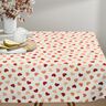 Decor Fabric Half Panama dispersed hearts – cream/dark red,  thumbnail number 9