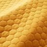 Upholstery Fabric Velvet Honeycomb Quilt – mustard,  thumbnail number 2