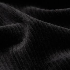 Stretchy wide corduroy – black, 