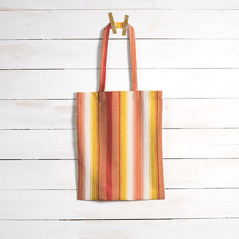 awning fabric melange stripes – terracotta/mustard,  image number 8