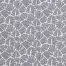 Coated Cotton abstract mini leaves – grey/white,  thumbnail number 1